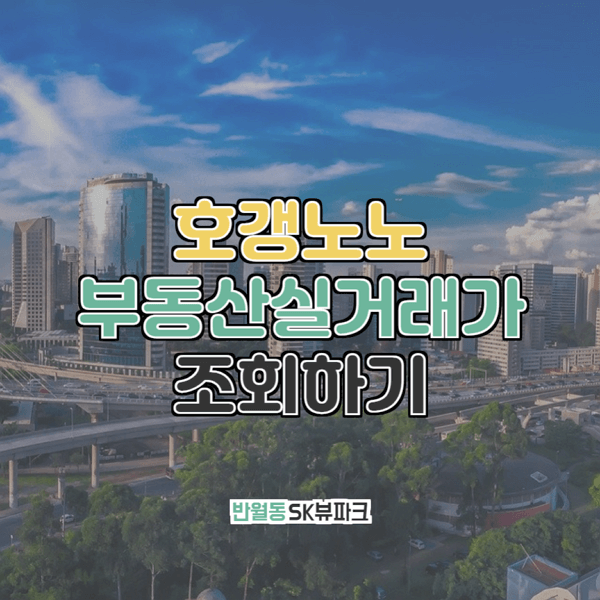  반월동 SK뷰파크 부동산실거래가 조회