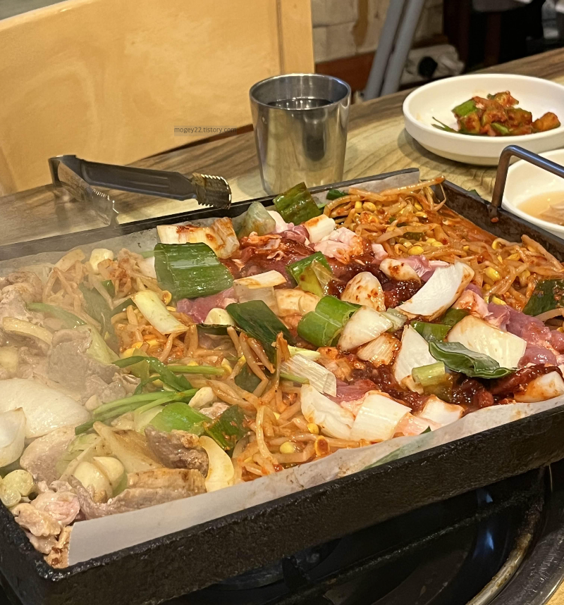 양념오리고기 &amp; 콩나물