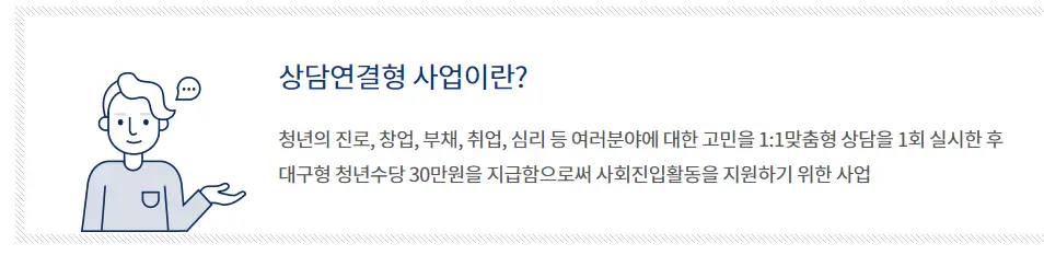 상담연결형 대구청년수당