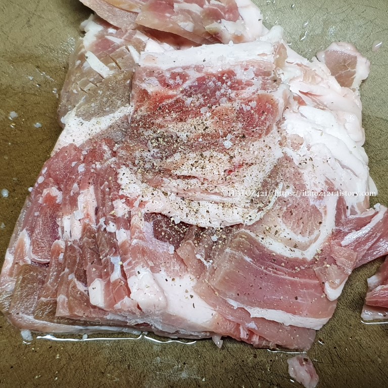 저녁 식사 제육 볶음 만들기