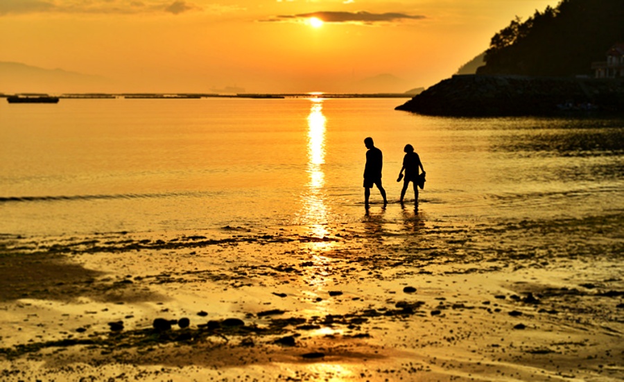  아름다운 청산도 여행 청산도 바닷가 일몰