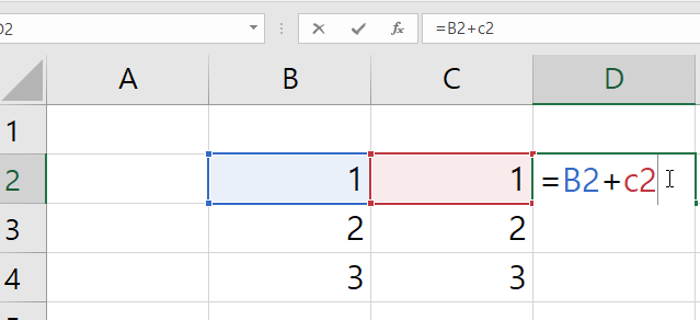 엑셀 수식 입력하기