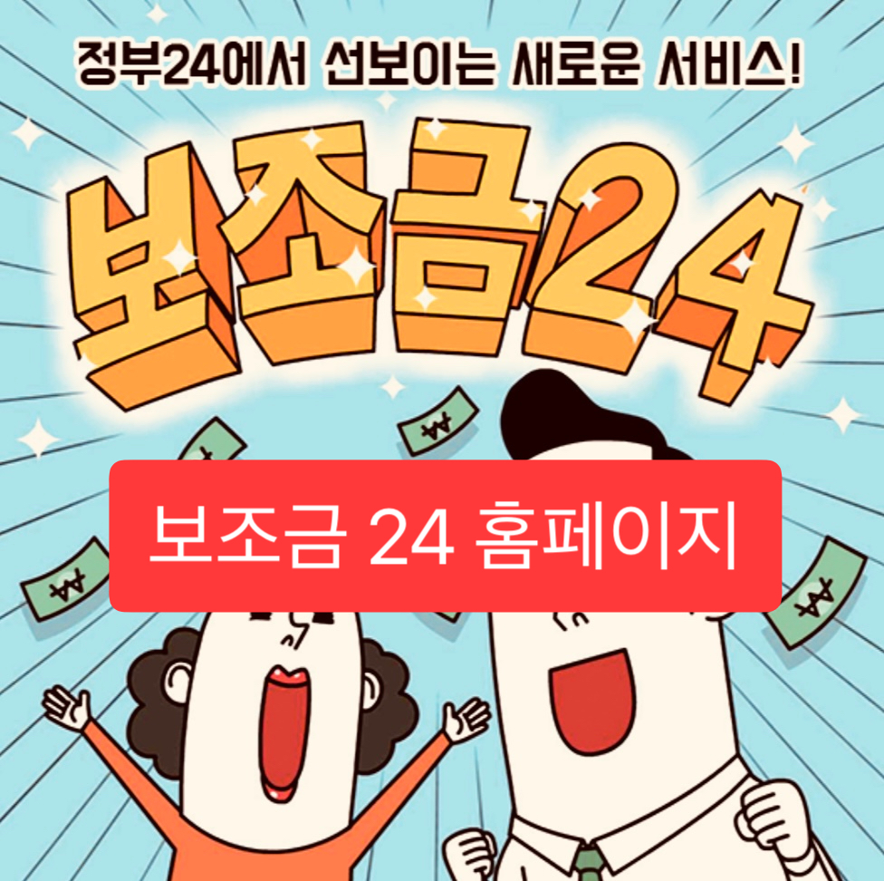  보조금 24 홈페이지, 정부보조금 24 신청