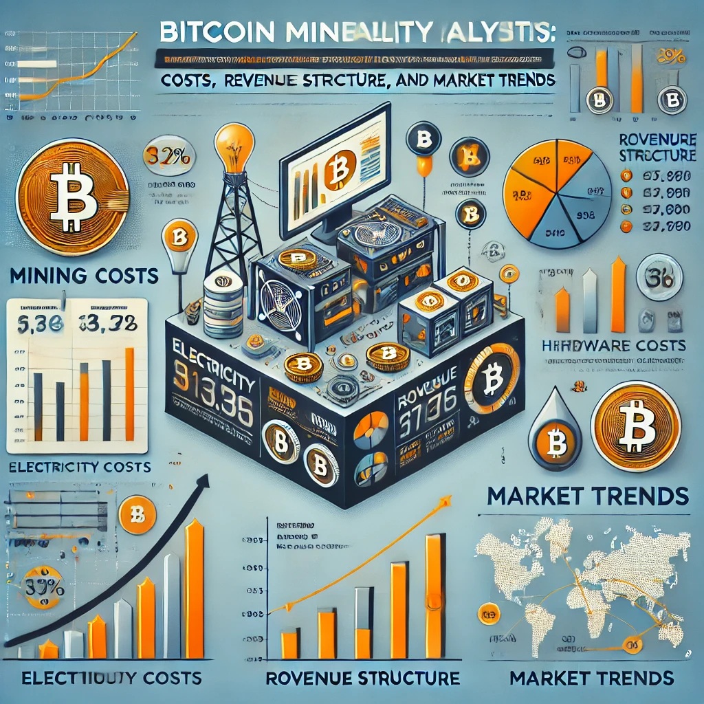 비트코인 채굴의 수익성 분석 (채굴 비용, 수익 구조, 시장 동향)