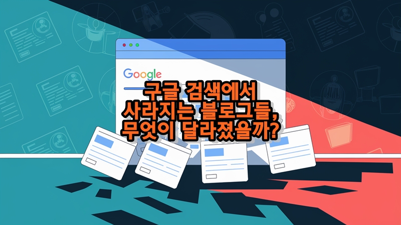 구글 검색에서 사라지는 블로그들, 무엇이 달라졌을까?