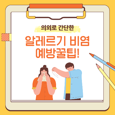  알레르기 비염 원인과 치료법 정리