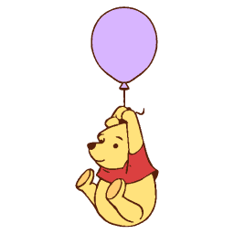 Winnie the Pooh balloon purple