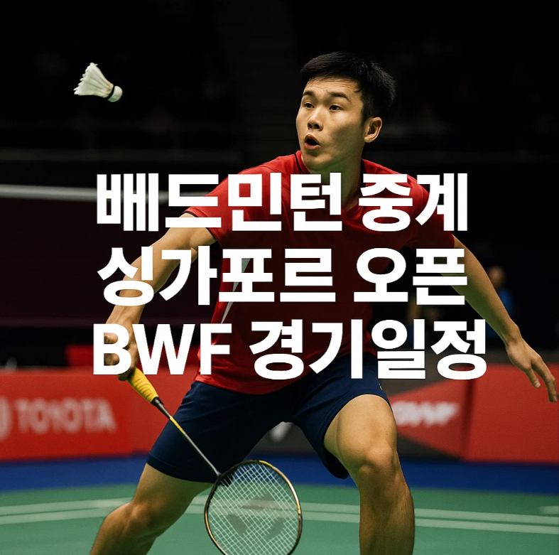 김원호 서승재 배드민턴 중계