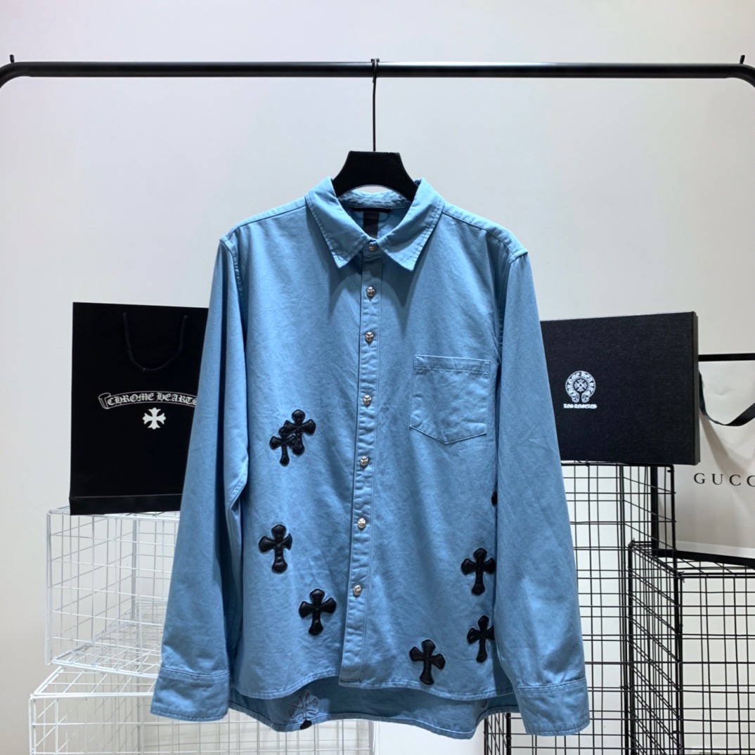  [CHROME HEARTS] 크롬하츠 세멘터리 스카이 셔츠