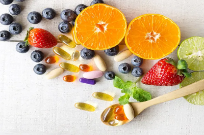 영양제와 과일