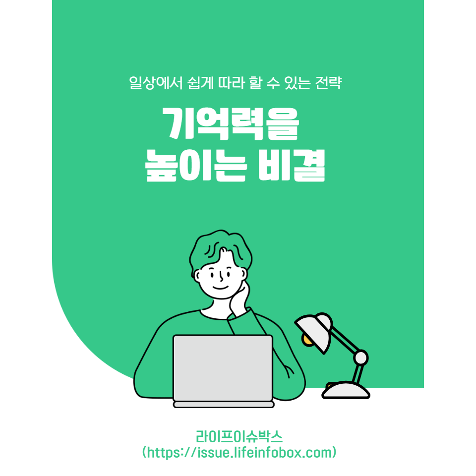 두뇌 운동&#44; 건강한 생활습관&#44; 영양소 섭취&#44; 스트레스 관리&#44; 수면의 중요성 등 일상에서 쉽게 실천할 수 있는 기억력 향상 전략을 소개합니다