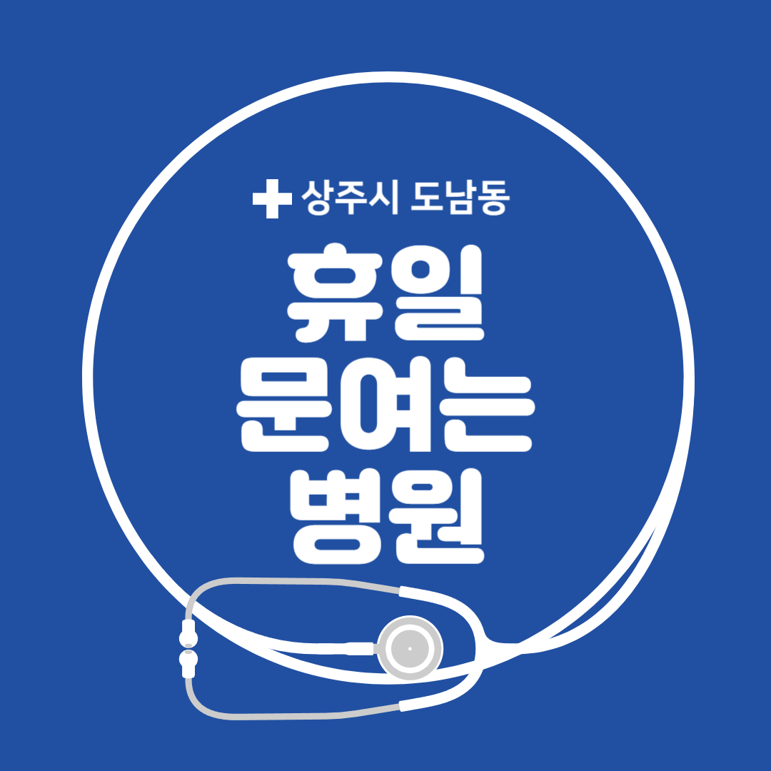 경북 상주시 도남동 일요일 진료 휴일 문 여는 병원