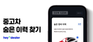 헤이딜러 중고차 숨은 이력 찾기