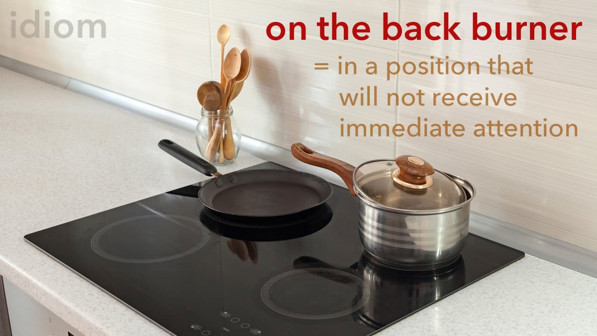 미드 박살내기 99일차 (1) Back Burner, (2) Oversee ↔ Overlook, 무슨 뜻일까? (영어 공부