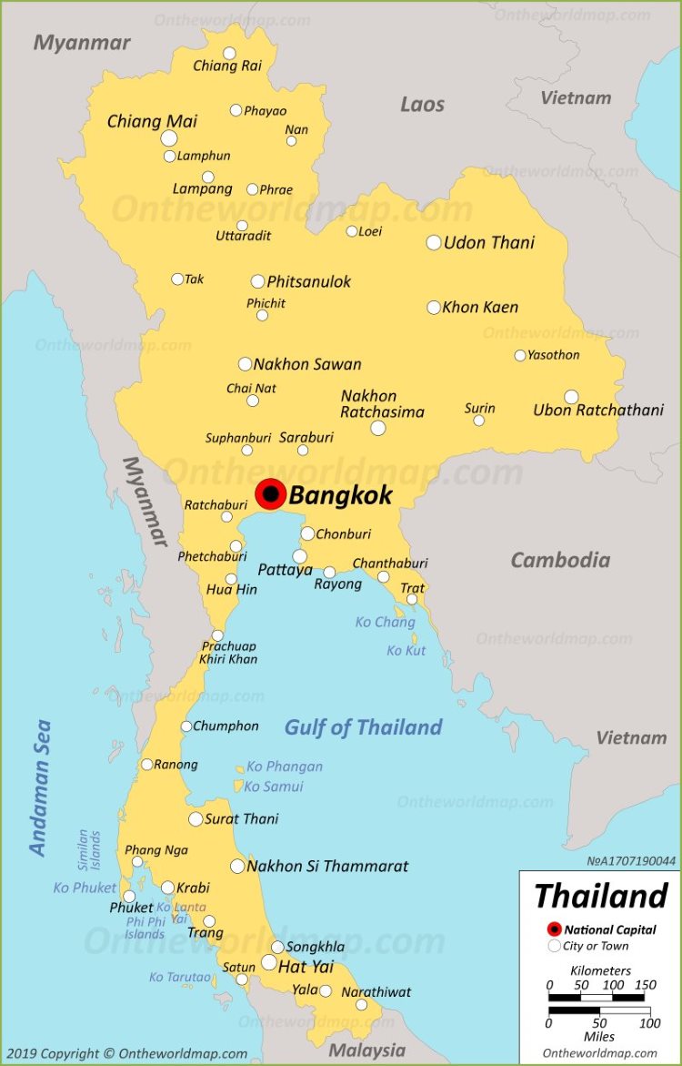 태국 지도