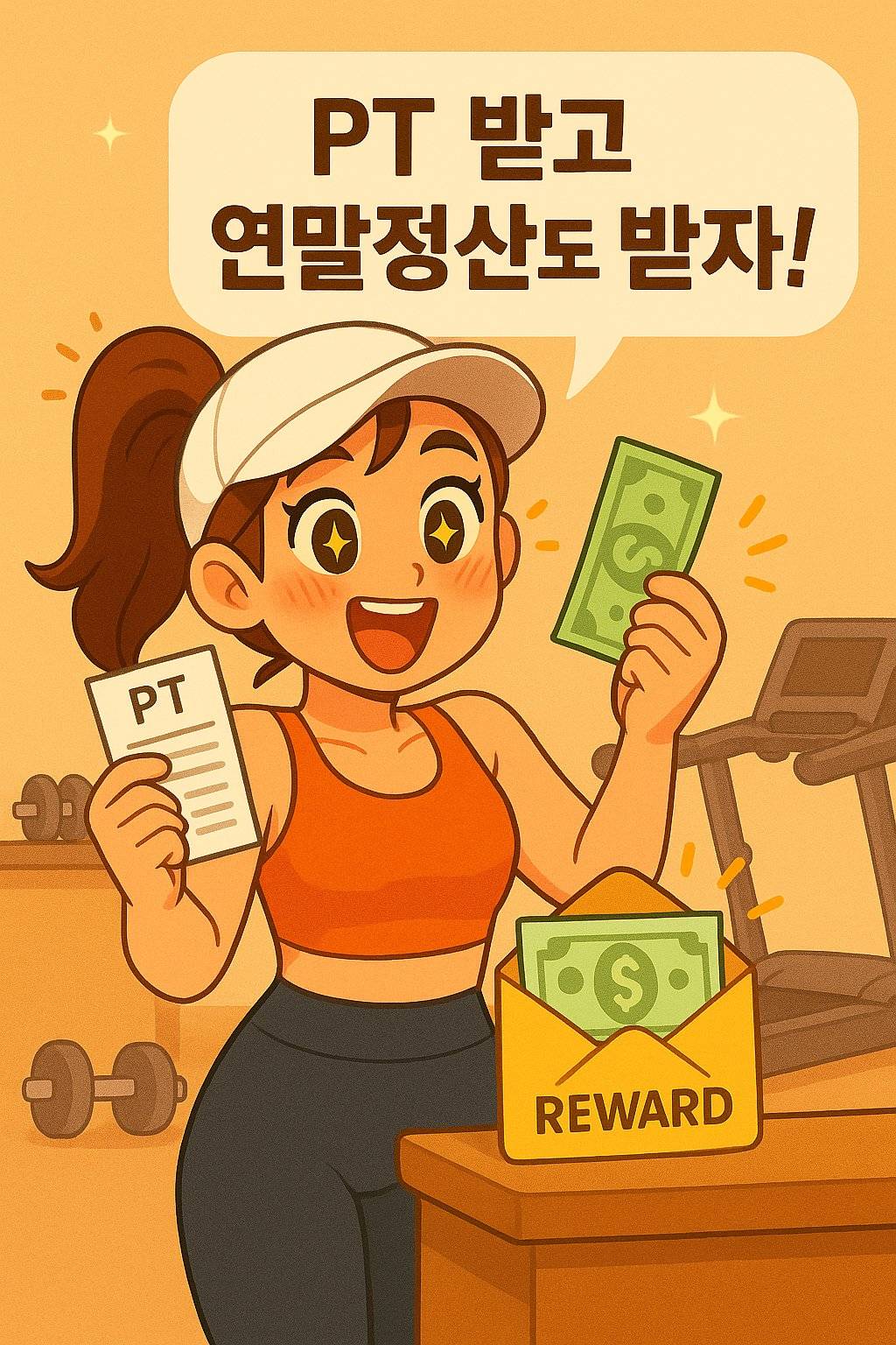 헬스장에서 PT 받고 연말정산 환급받는 문화비 소득공제 혜택 설명 이미지 