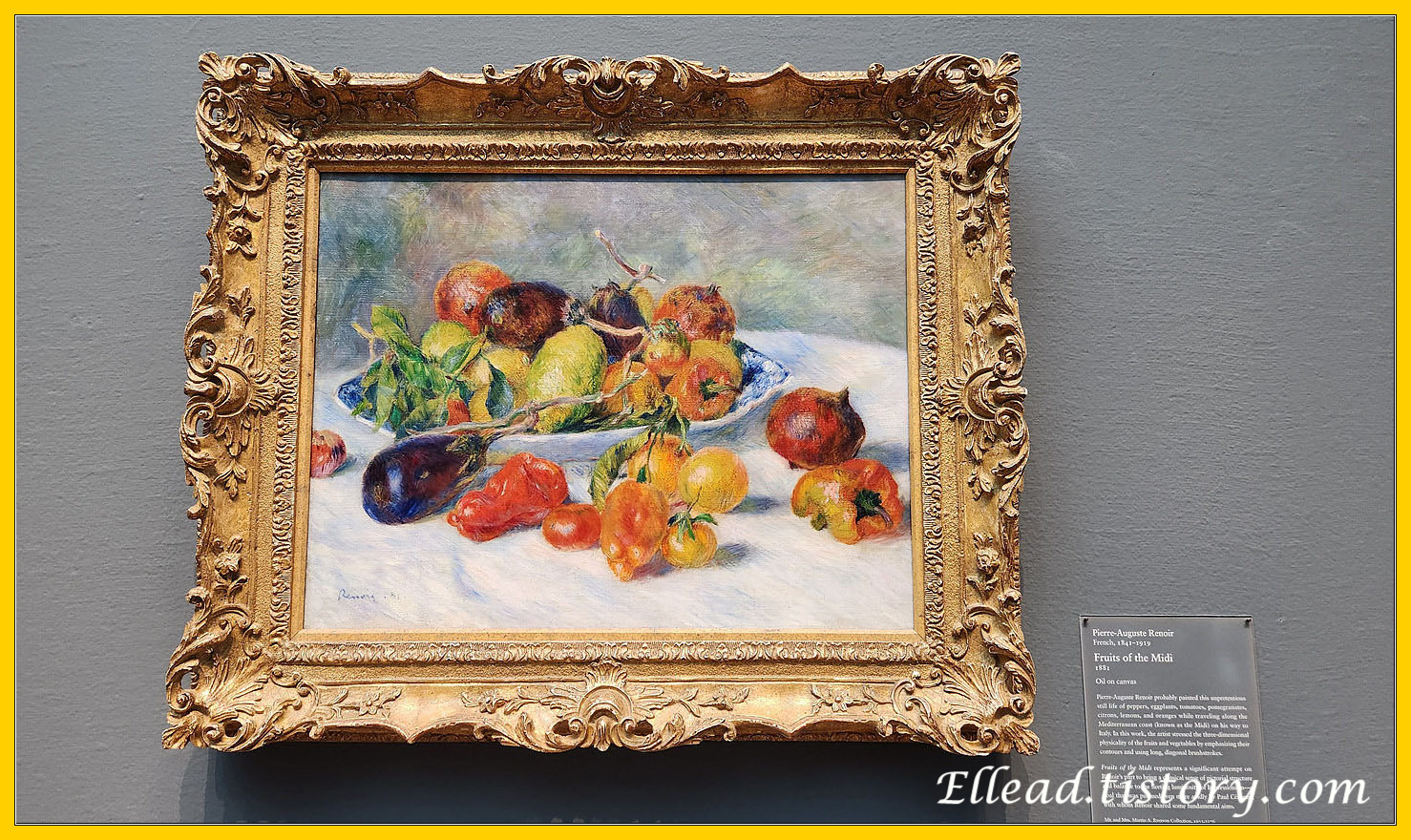 르누아르 Fruits of the Midi&#44; 1881