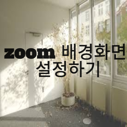  zoom  배경화면 설정하기