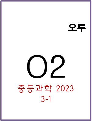 2023 오투 중2-1 표지