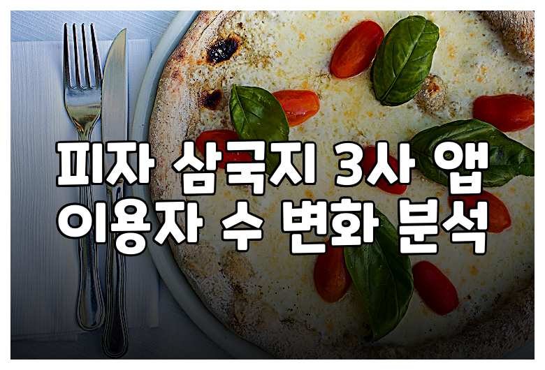 피자 삼국지 3사 앱 이용자 수 변화 분석