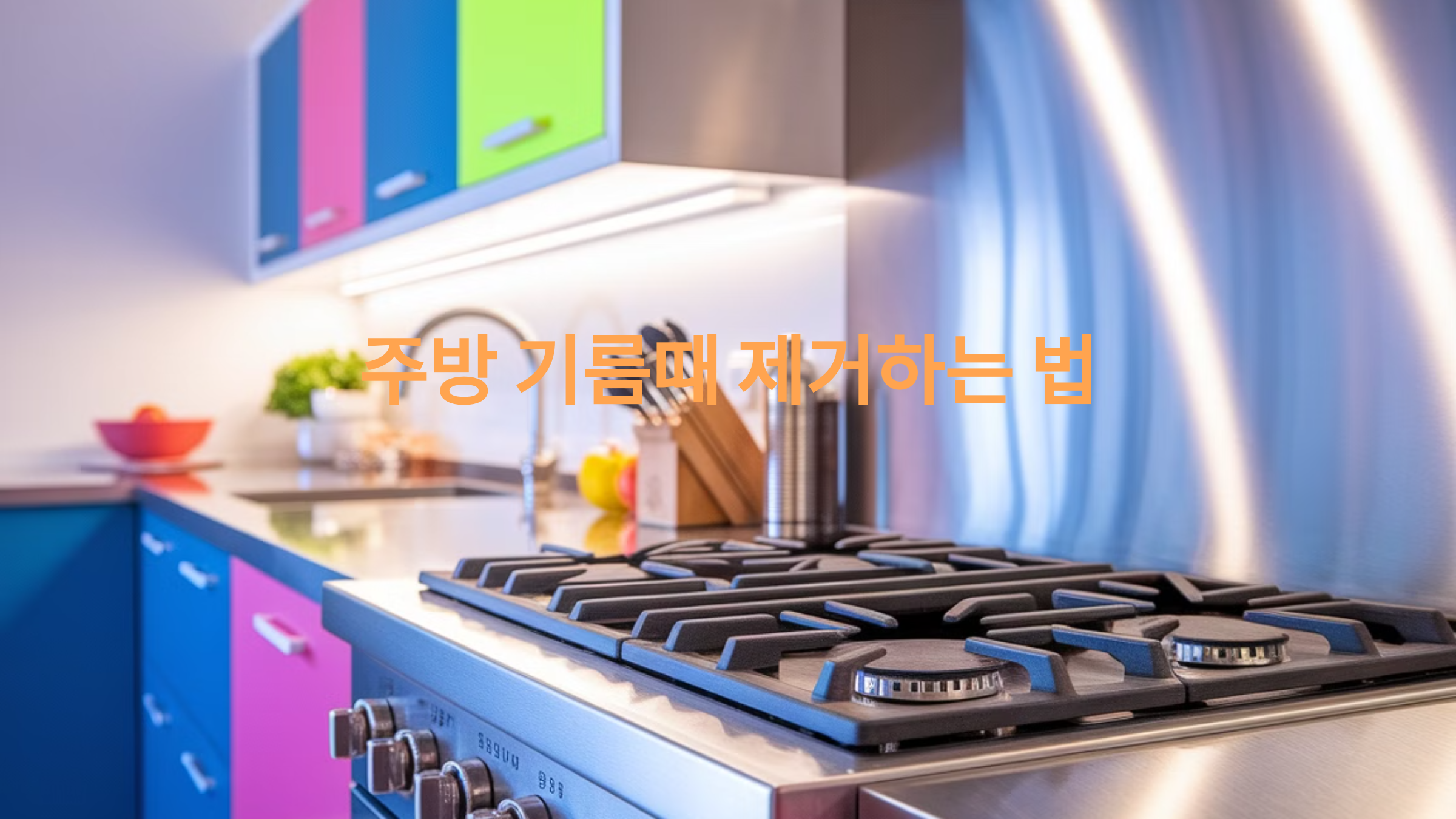 주방 기름때 제거하는 법