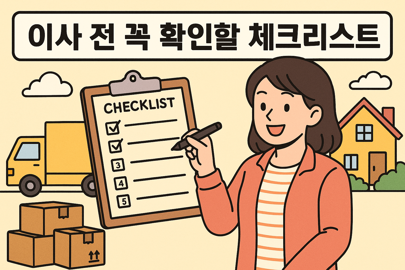 이사 전 꼭 확인할 체크리스트