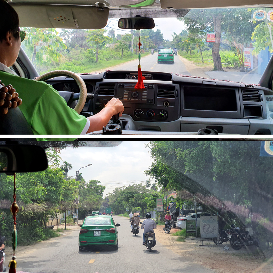 베트남 호이안 코코넛배 투어를 끝내고 돌아오는 길