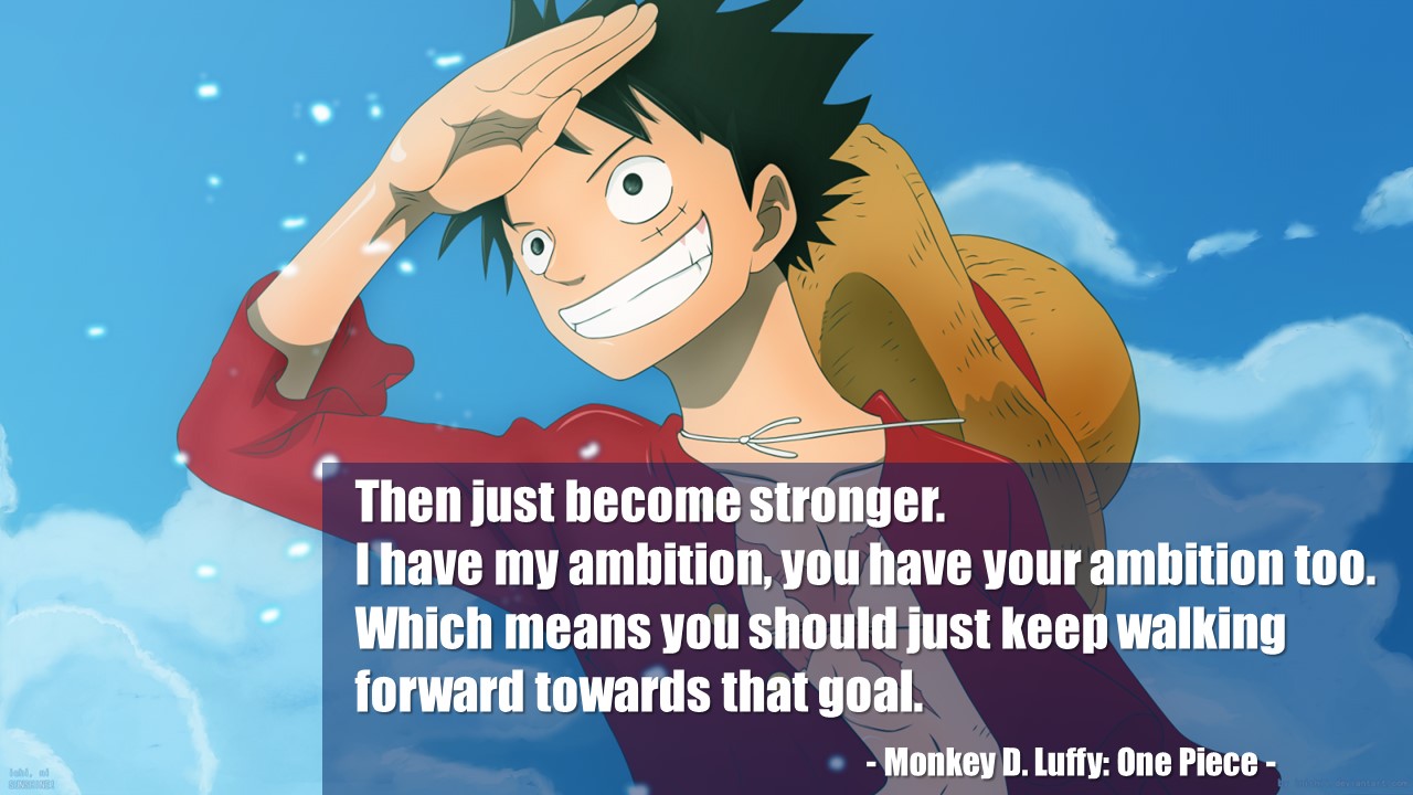  원피스(ONE PIECE), 노력, 극복, 성취에 대한 애니메이션 영어 명대사 모음 - 3