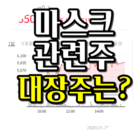  마스크 관련주 대장주를 찾아라!!!