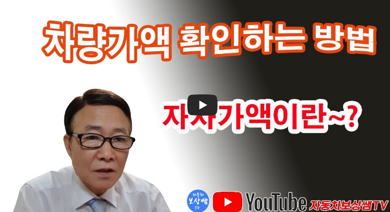 보험개발원 가량기준가액 설명 영상