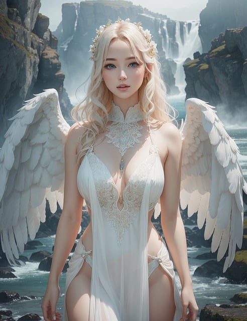 AI가 그린 여성 천사