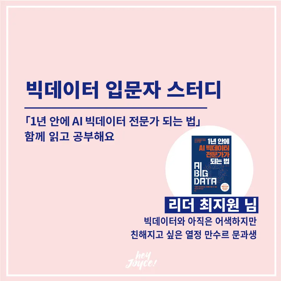 빅데이터 입문자 스터디