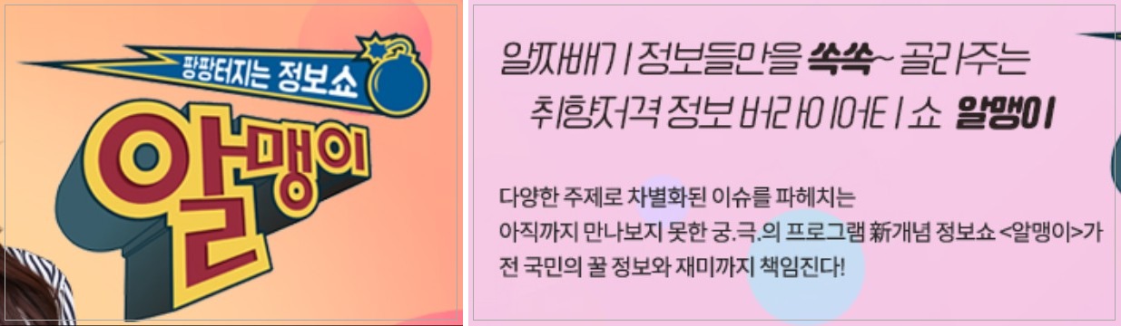 팡팡터지는 정보쇼 알맹이