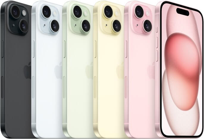 iPhone 15 라인업 색상