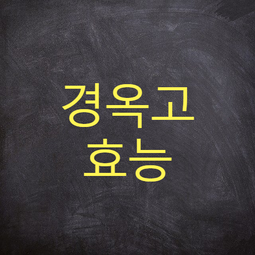  경옥고 효능