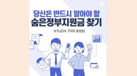 당신은 반드시 알아야 할 숨은정부지원금 찾기 방법 (보조금24, 토스)