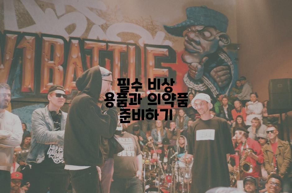 필수 비상 용품과 의약품 준비하기