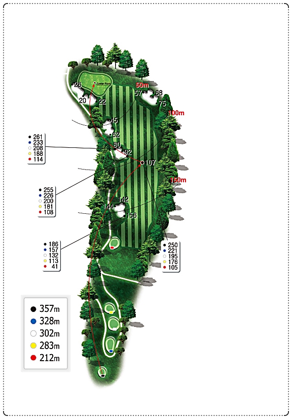 파가니카CC 힐 코스 9번 홀
