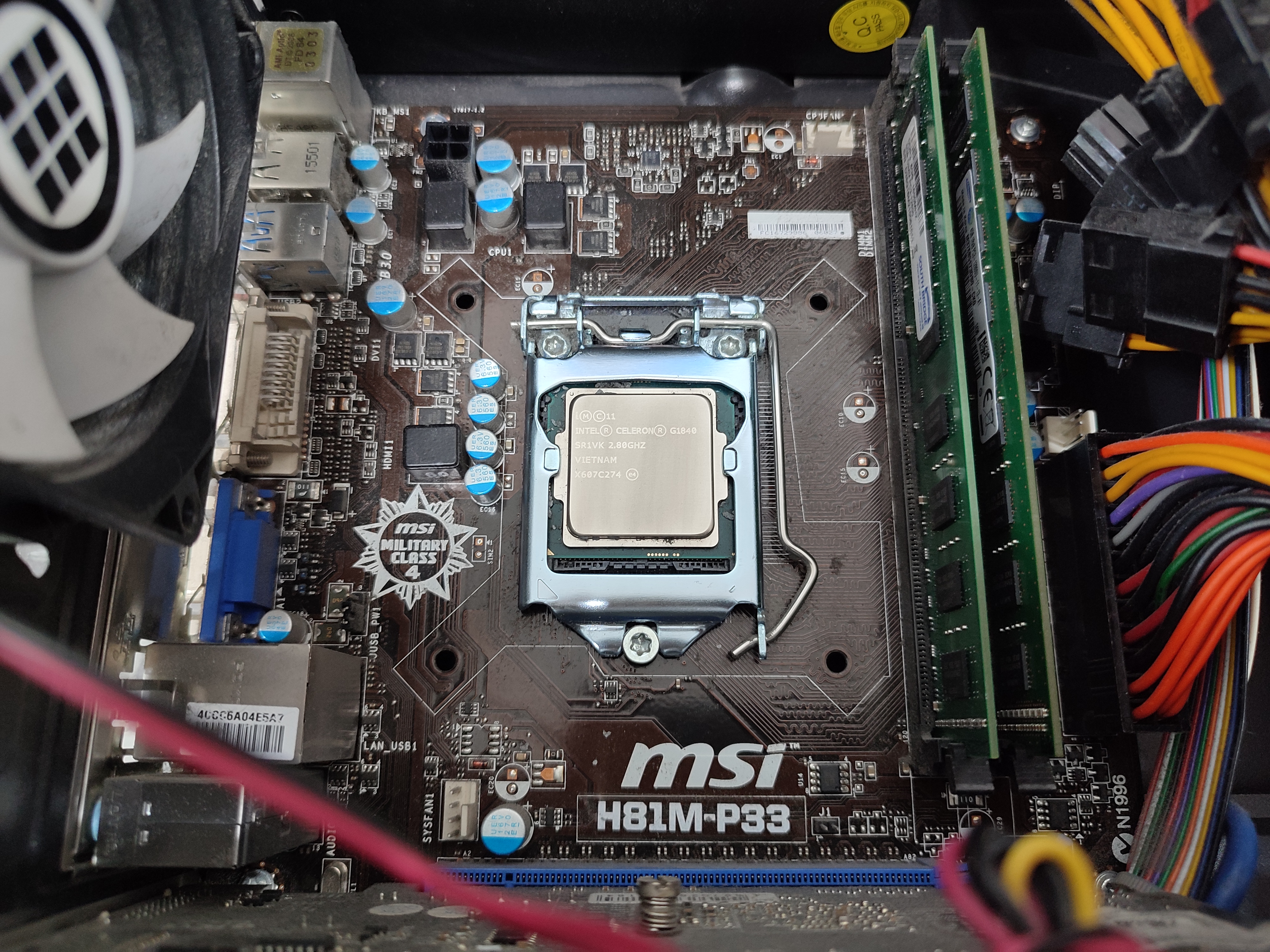 MSI H81M-P33 CPU 업그레이드