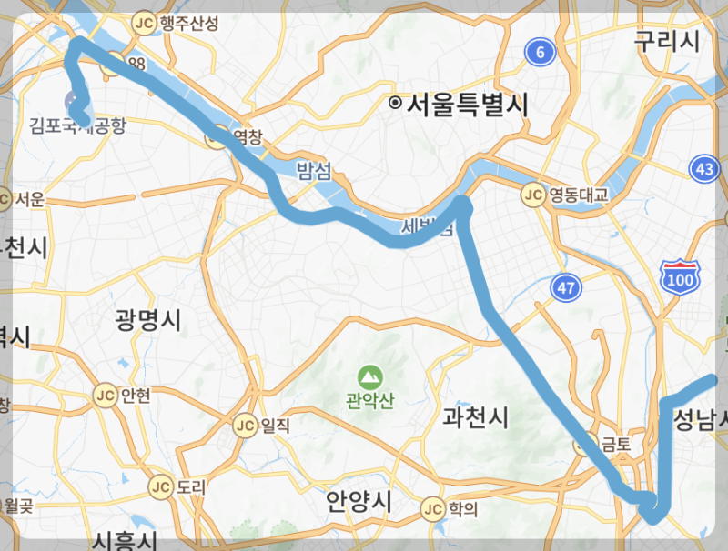 5100번 버스 시간표&amp;#44; 공항버스 5100 예매 - 노선도