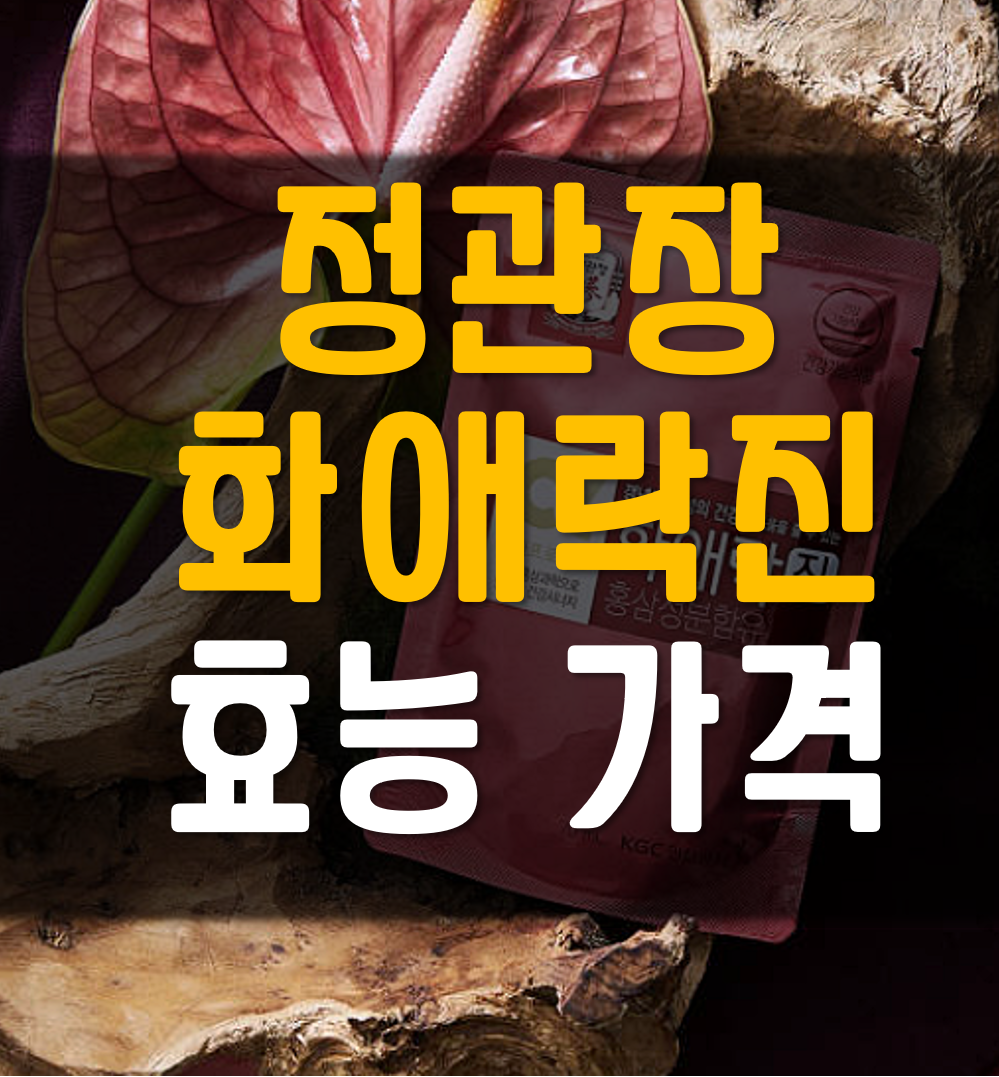  정관장 화애락진 효능 가격