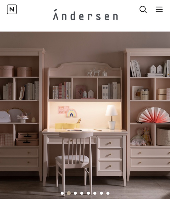 책상 책장 세트 + 안데르센 어린이가구 클래식 11