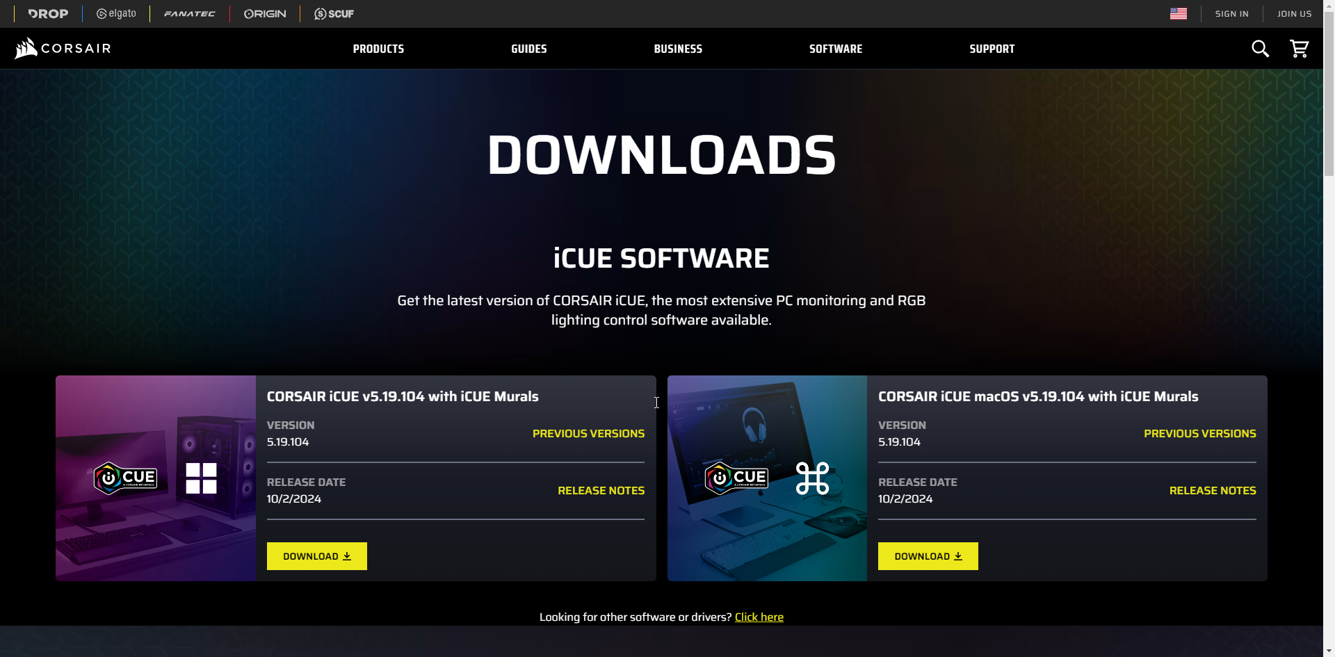 윈도우11 에서 CORSAIR iCUE 다운로드 하고 설치 하는 방법 캡처 1