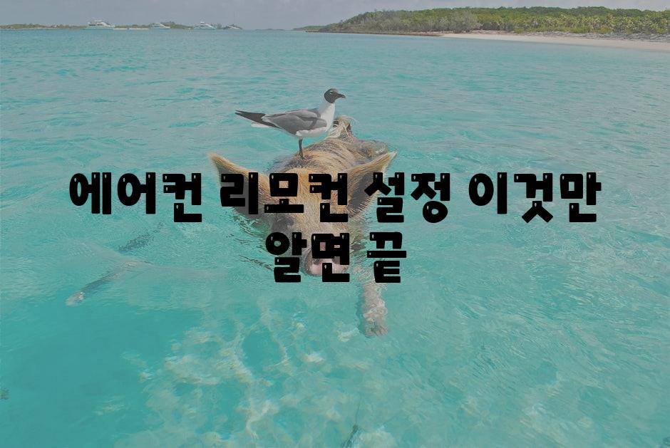 에어컨 리모컨 설정 이것만 알면 끝