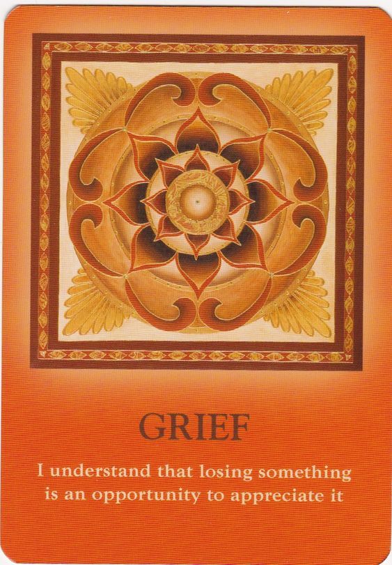 The Soul&#39;s Journey Lesson Cards Grief 큰슬픔 해석