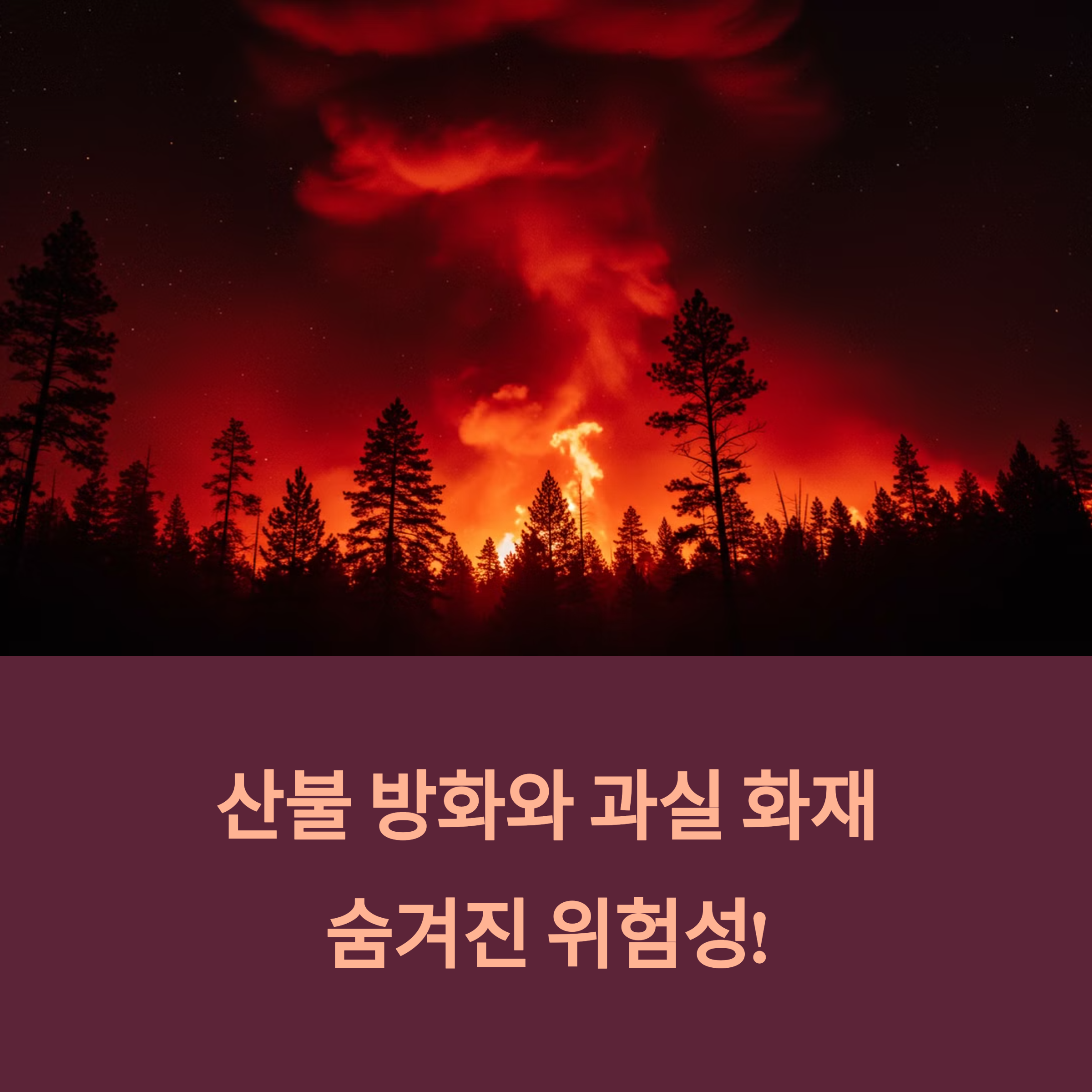 산불 벌금 방화 과실 화재 형사 처벌 실형 가능성