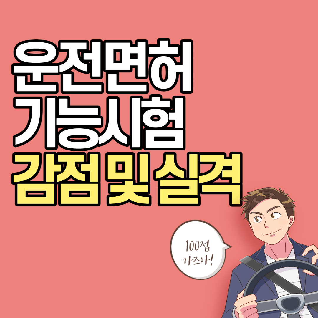  운전면허 기능시험 감점 및 실격