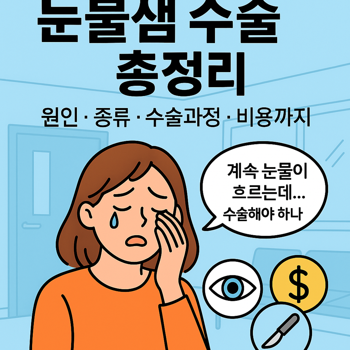 눈물샘 수술: 원인, 종류, 수술 과정 및 비용 총정리