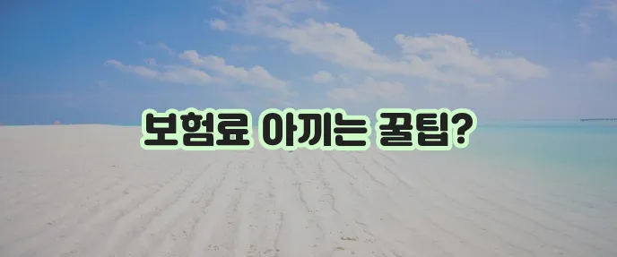 오토바이 보험료 이것만은 꼭 알아두세요!
