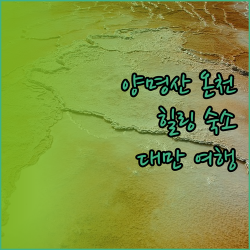 대만 양명산 온천 여행 숙소 추천! 
